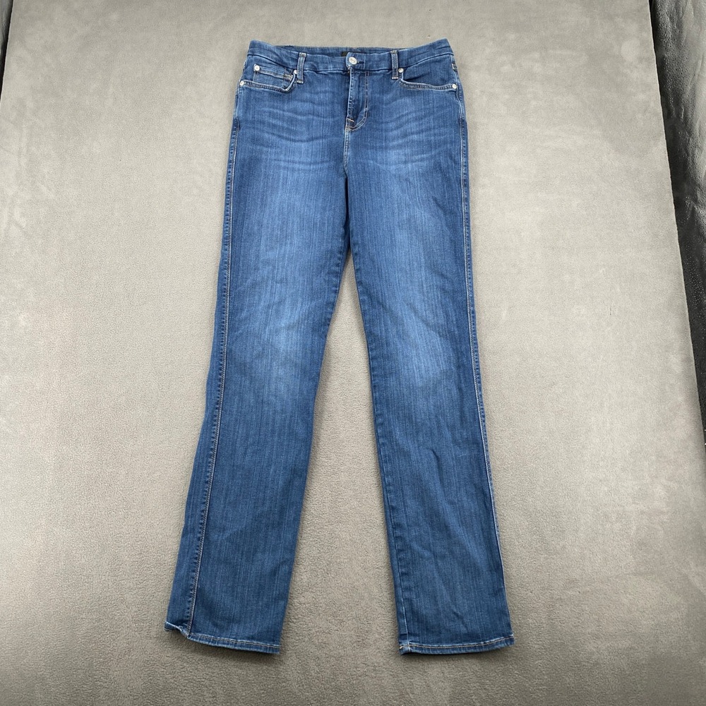 7 For All Mankind Kimmie Straight Leg Jeans Blue Dark Wash Denim Size 29